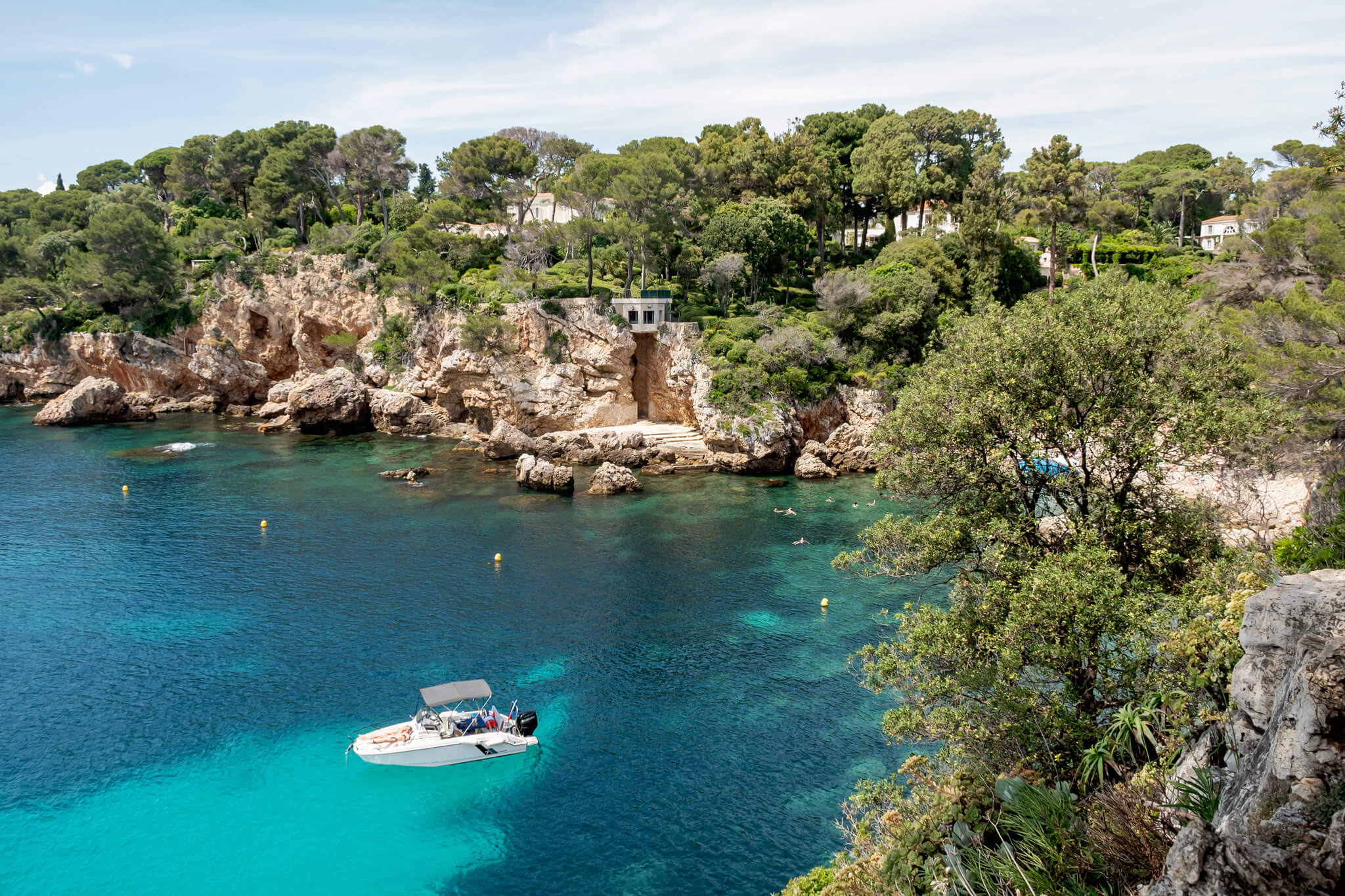 Mediterranean sea view from Old Antibes