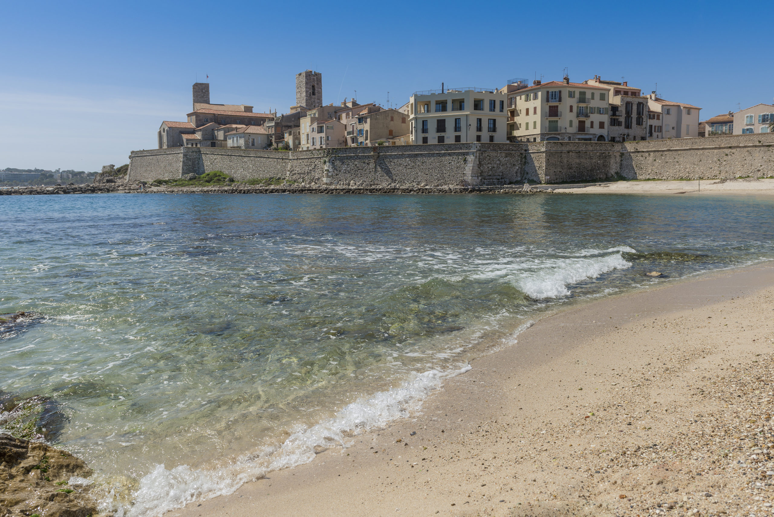 Sandy Gravette Beach close to Old Antibes rentals